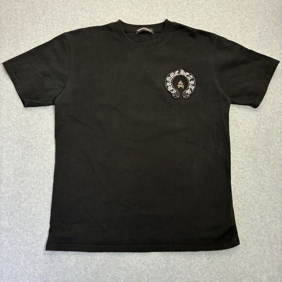 Chrome Hearts Black Cross Horseshoe T Shirt Men’s XL USA Made